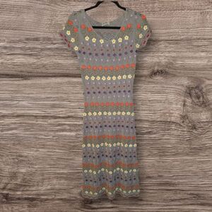 Y2K Moschino Cheap And Chic Made In Italy Beaded Embellished Knit Dress